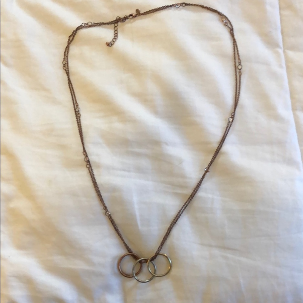 Gold Silver Bronze Necklace